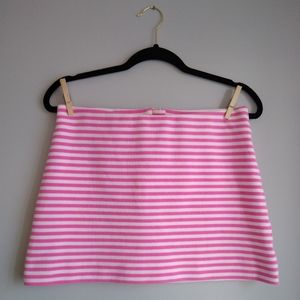 Lilly pulitzer 6 Neon Hot pink mini skirt striped